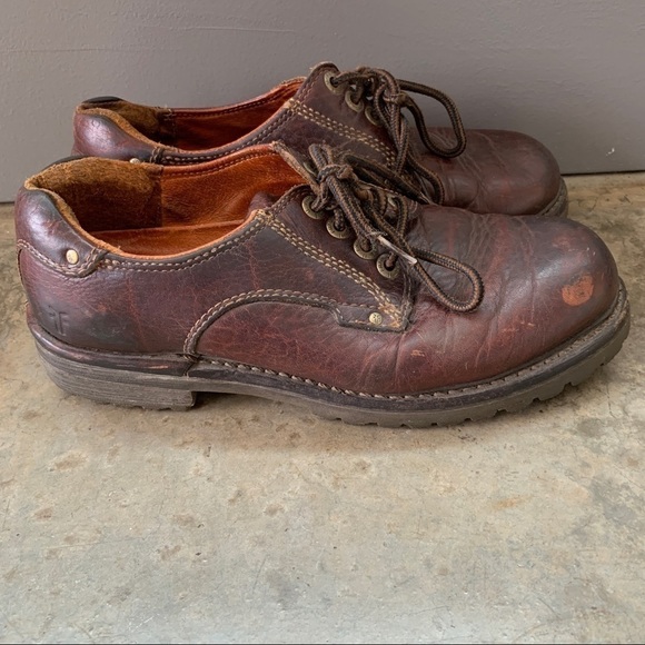 Frye Hunter Lace Leather Lace Up Casual Shoes Size 8.5 - Picture 10 of 14